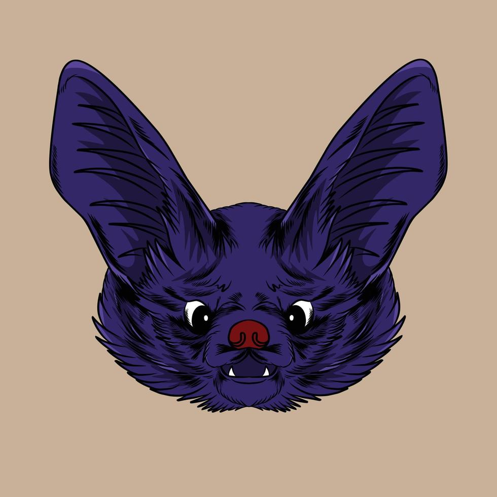 pipistrello viso vettore illustrazione appositamente fatto per pubblicità il branding uso e così su