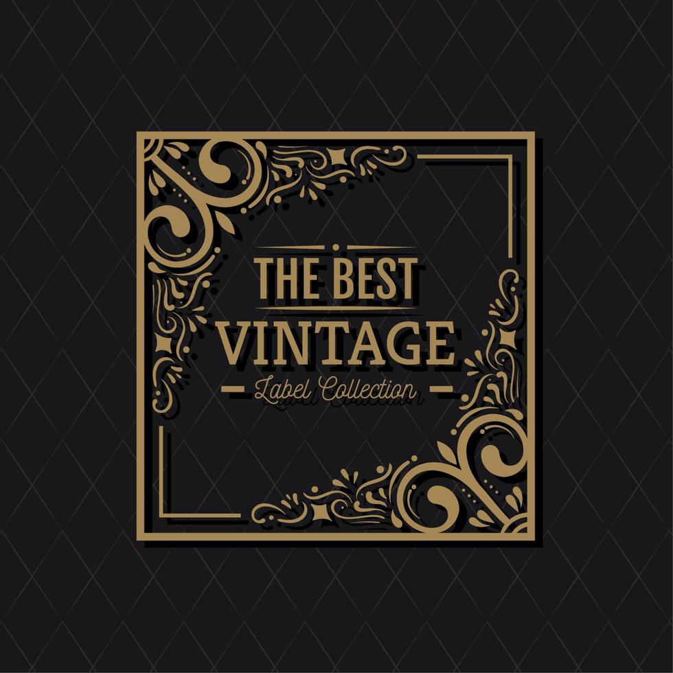 il migliore Vintage ▾ etichetta vettore
