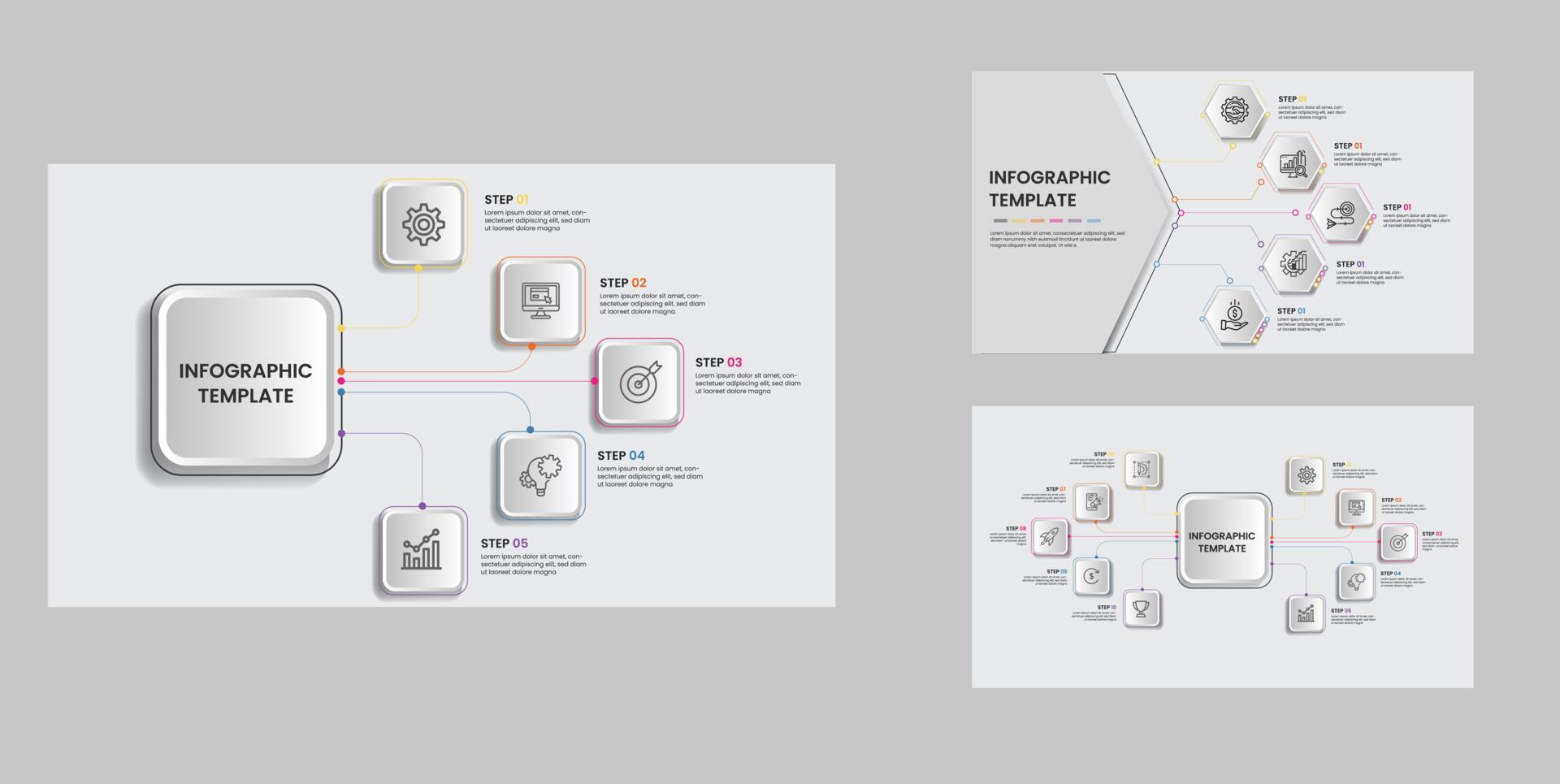 attività commerciale Infografica modelli. moderno spirale infografica diapositiva. Infografica elementi. vettore