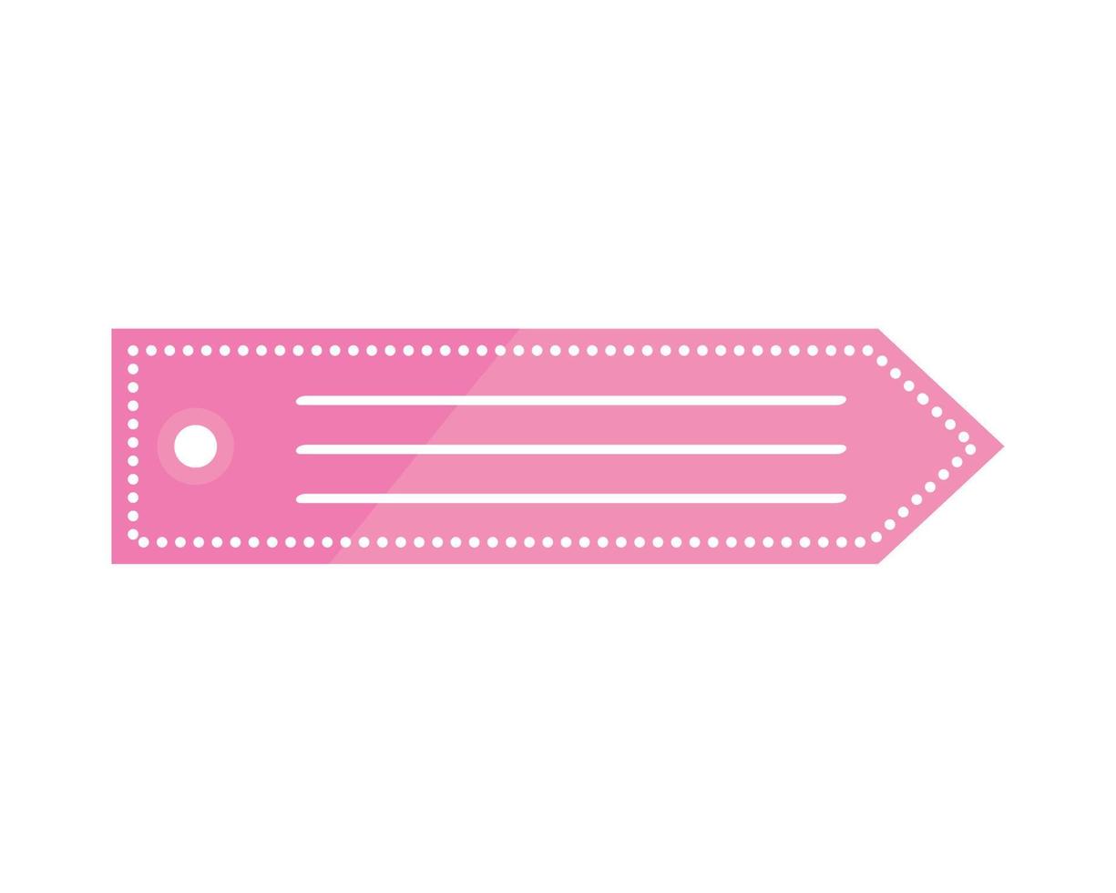 rosa etichetta freccia vettore