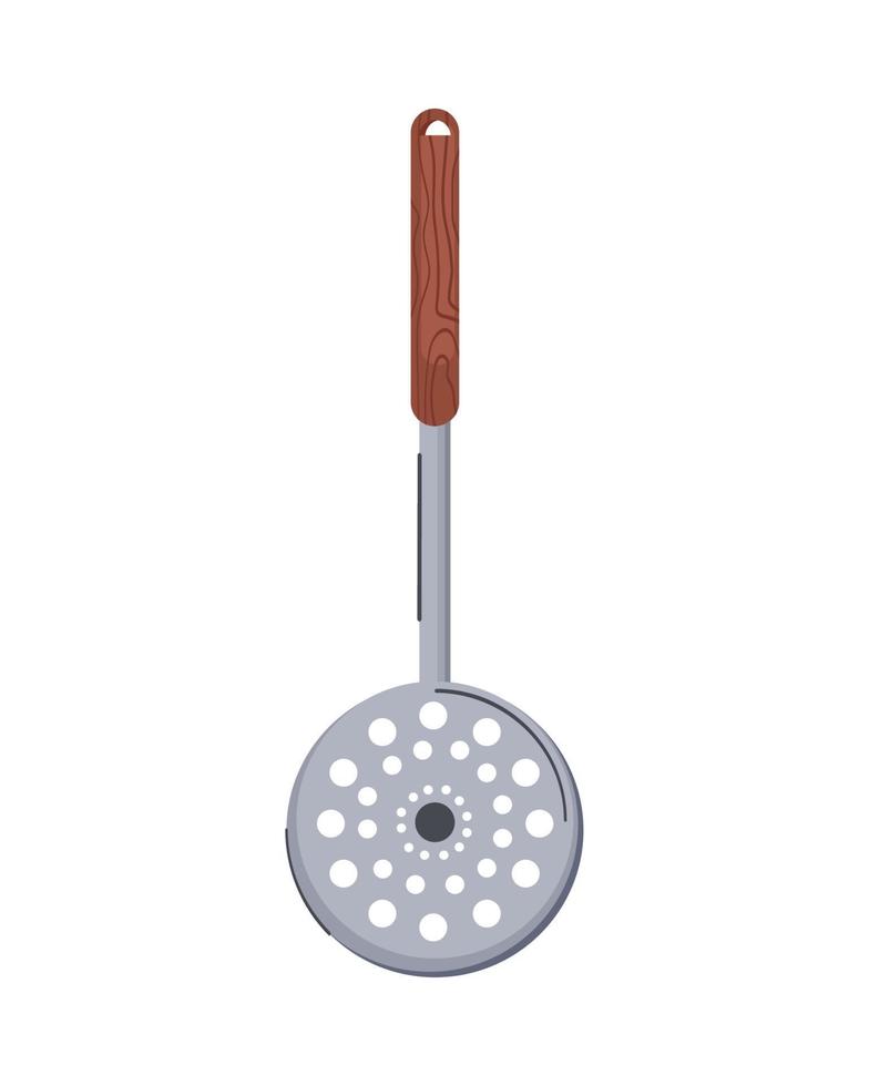 cucina frittura cucchiaio utensile vettore