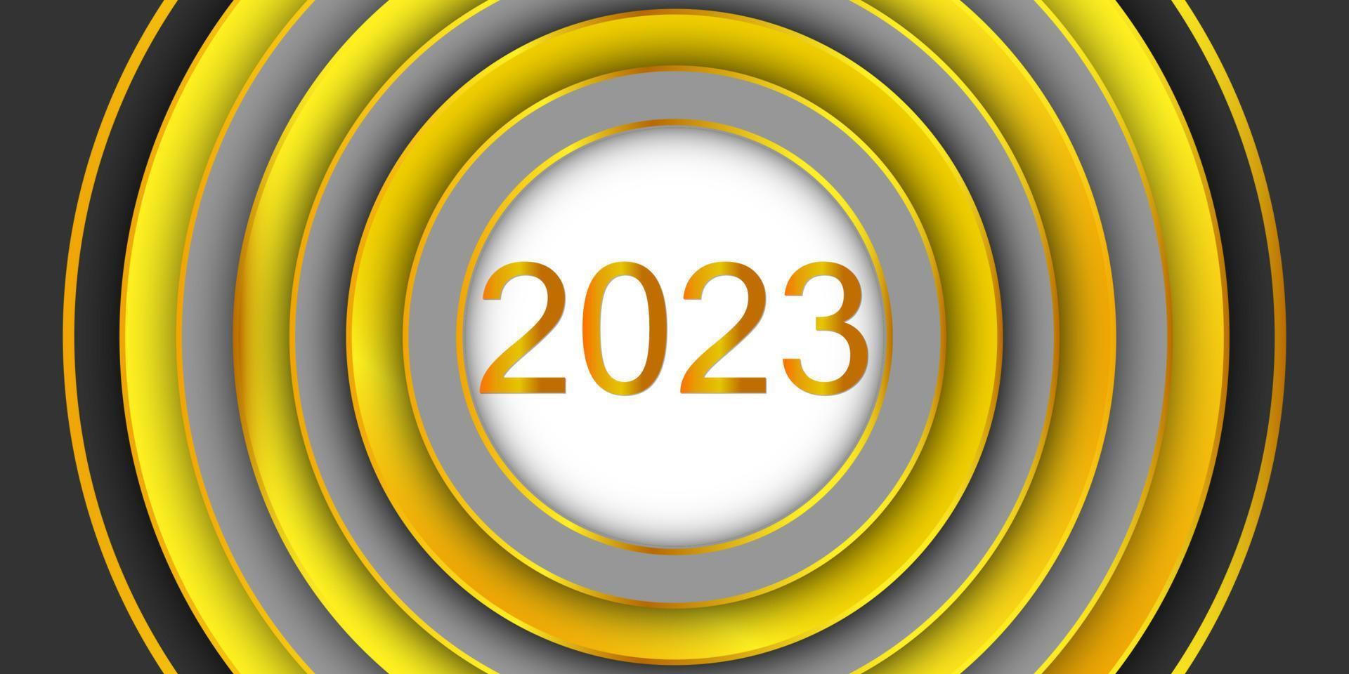 astratto sfondo contento nuovo anno 2023 per carta carta modello vettore illustrazione