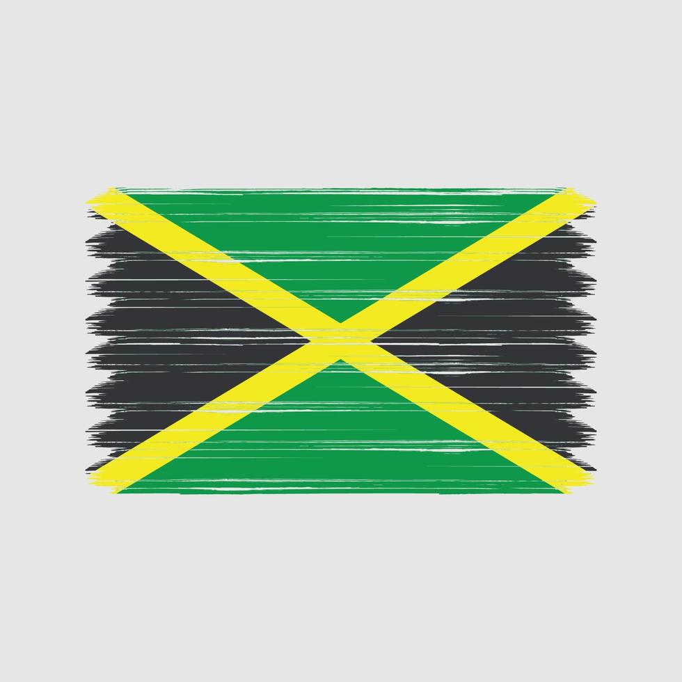 pennellate bandiera giamaica. bandiera nazionale vettore