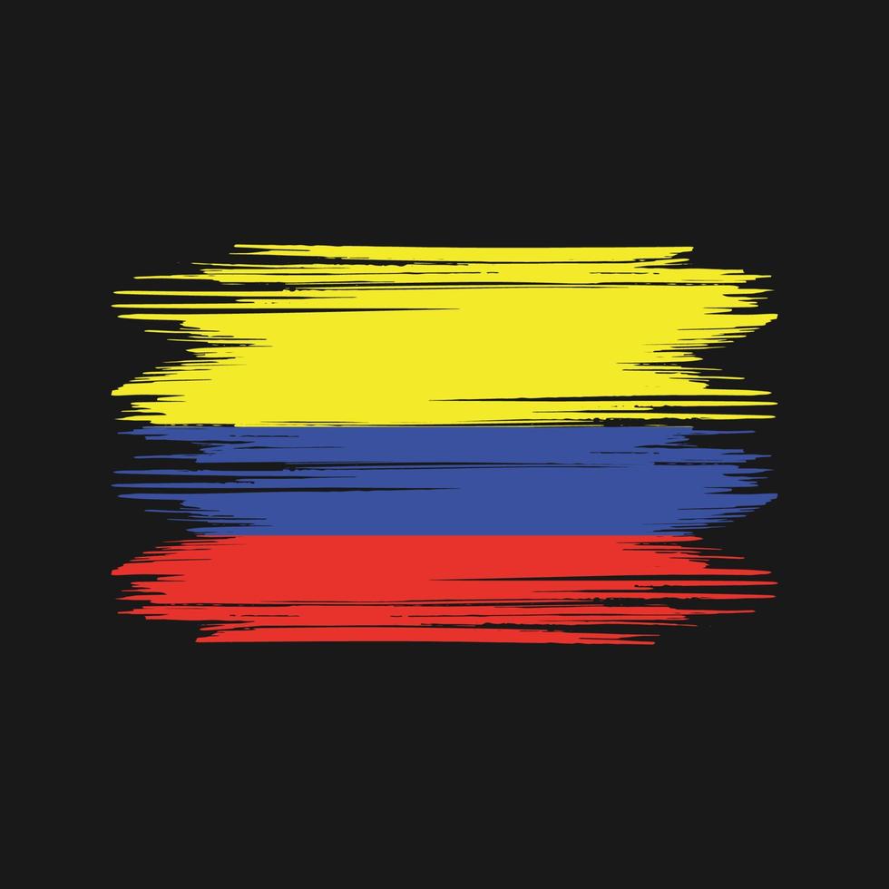 Colombia bandiera design gratuito vettore