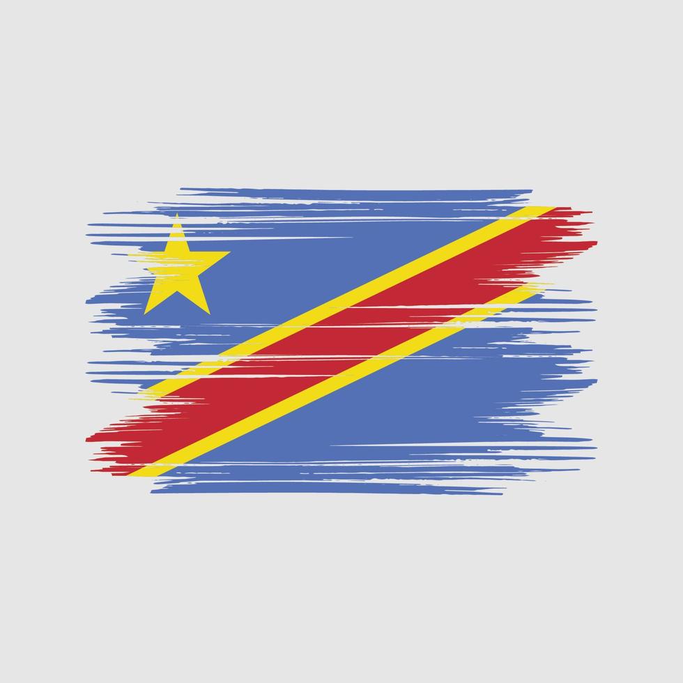 repubblica congo bandiera design gratuito vettore