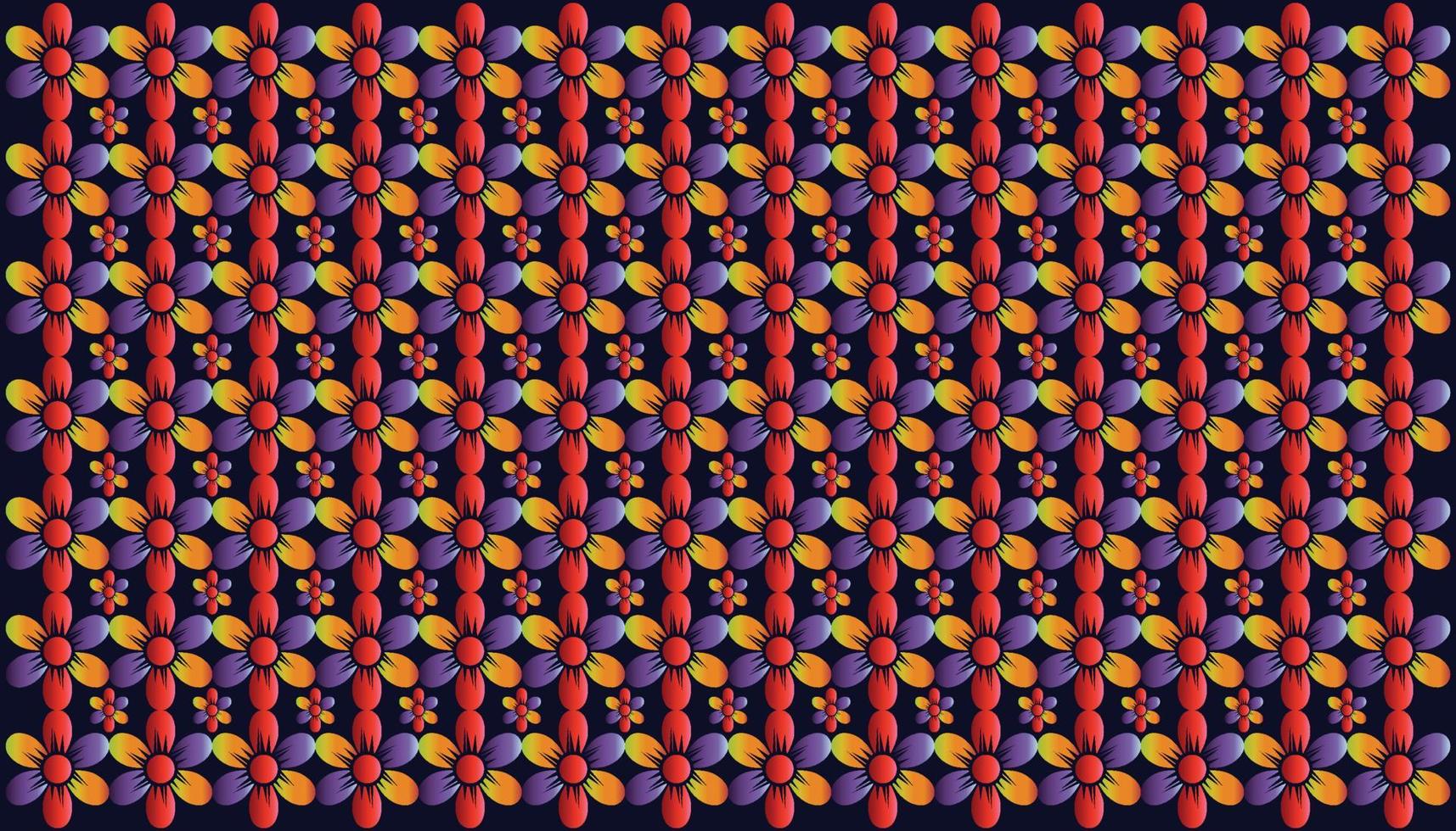 dipinto fiori senza soluzione di continuità vettore sfondo, ripetuto modelli, ripetizione modelli floreale