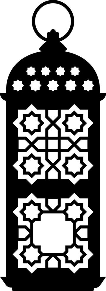 Arabo lampade Ramadan, islamico casa arredamento, vettore schema silhouette illustrazione