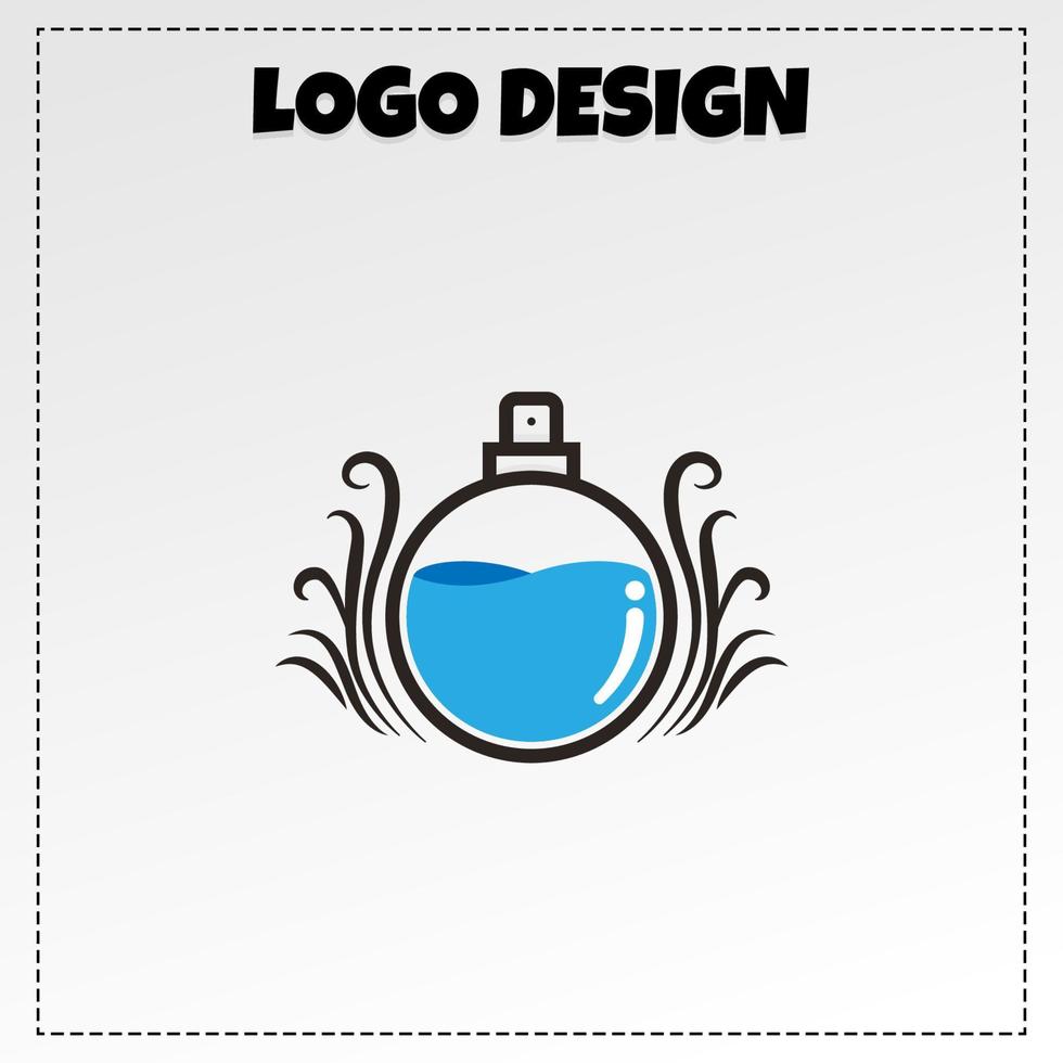 logo profumo portafortuna illustrazione vettore design