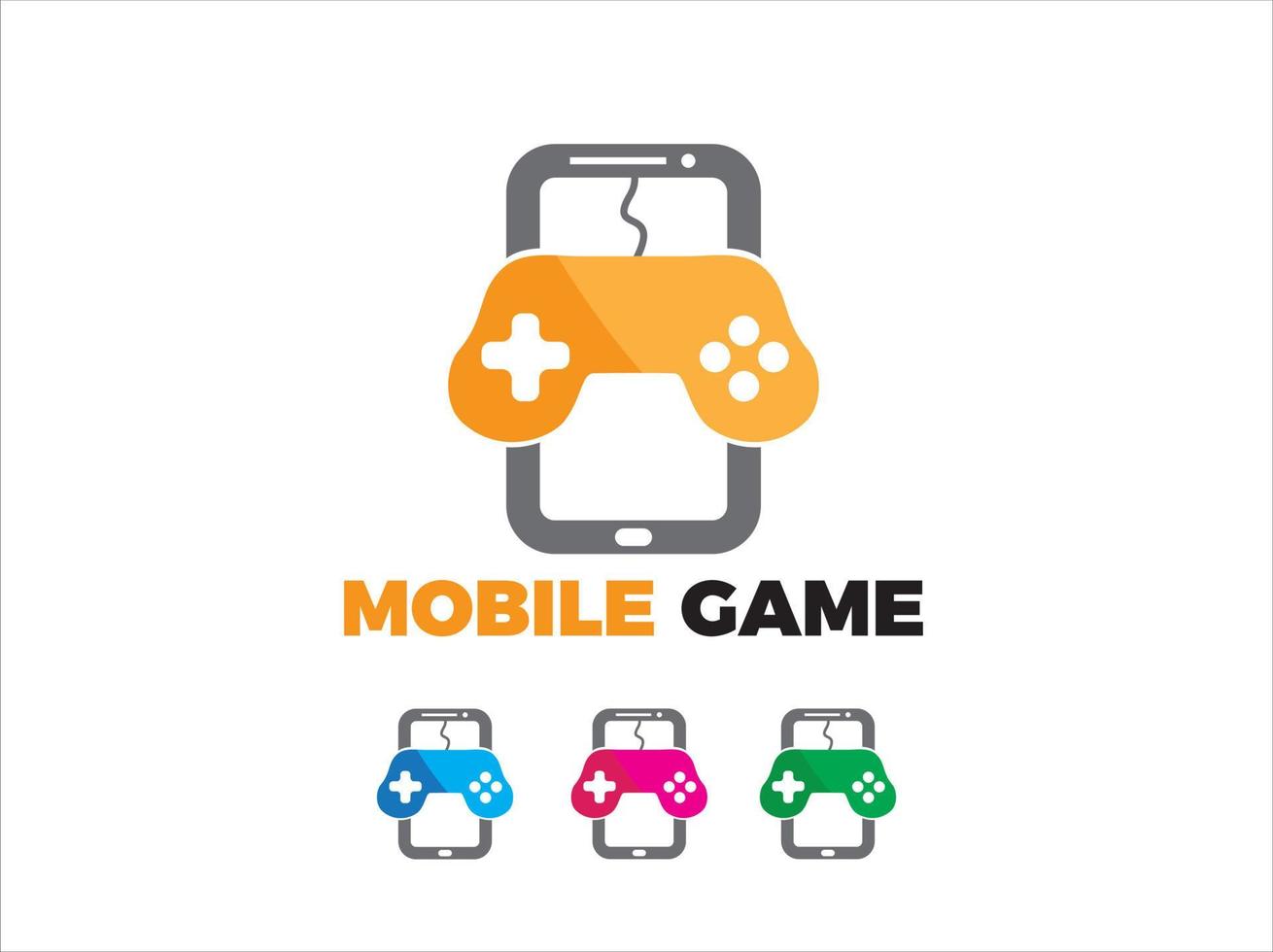 mobile gioco logo vettore