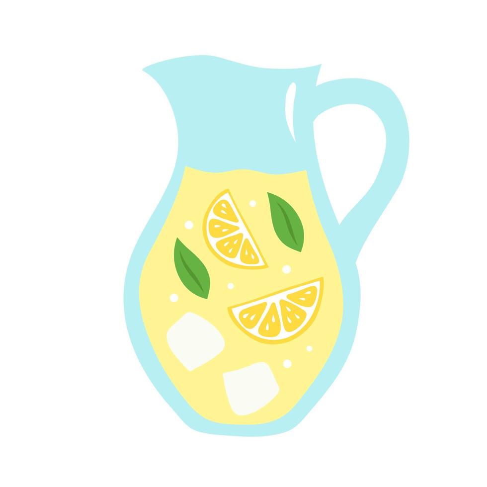 limonata nel un' disegnato a mano stile. vettore