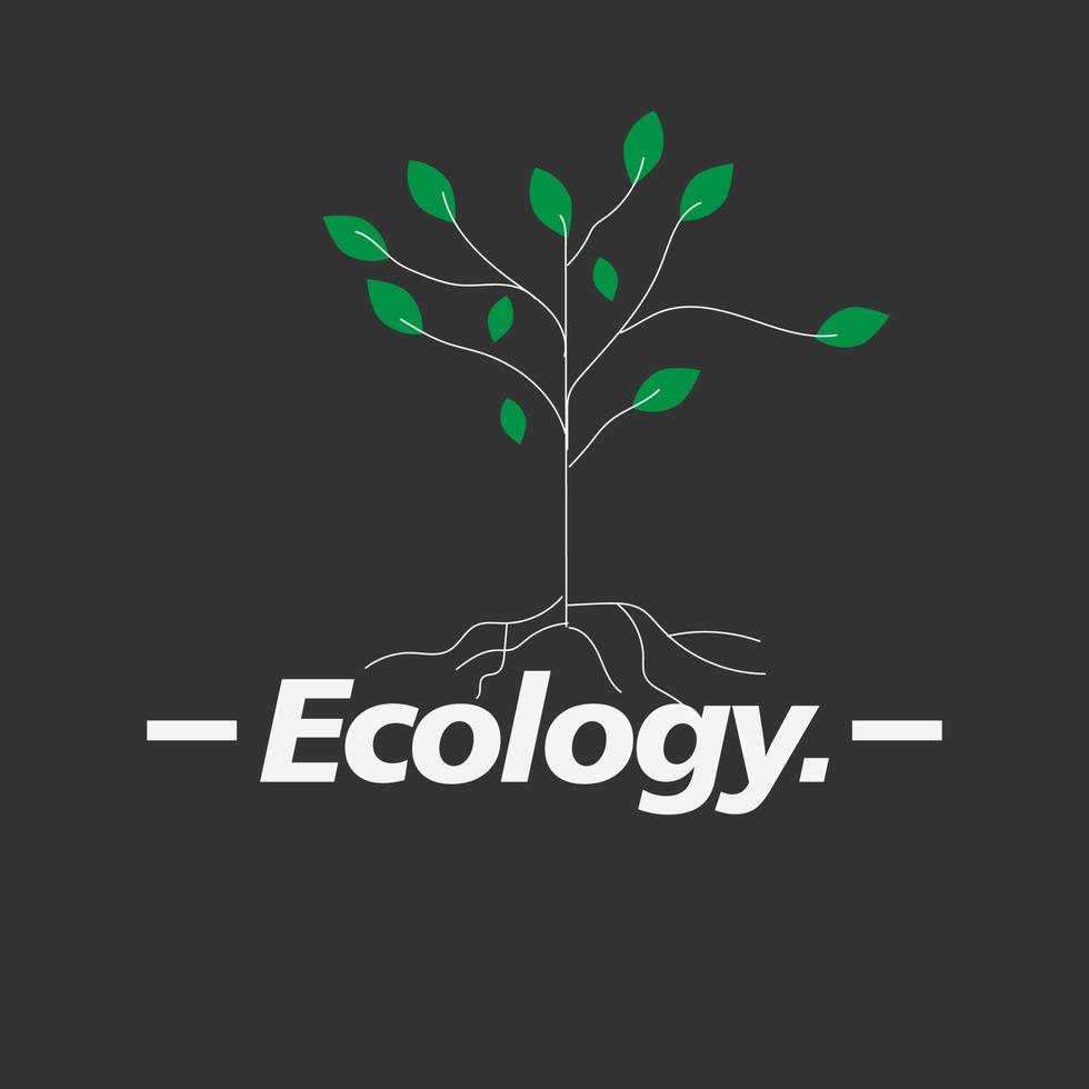 ecologia logo vettore