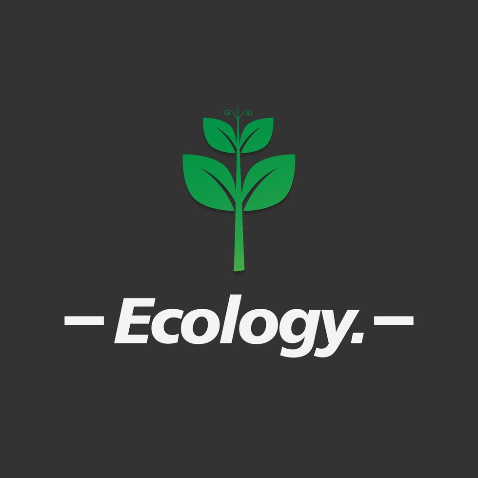 ecologia logo vettore