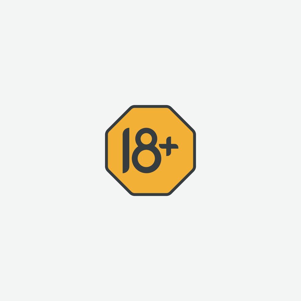 18 icona simbolo vettore