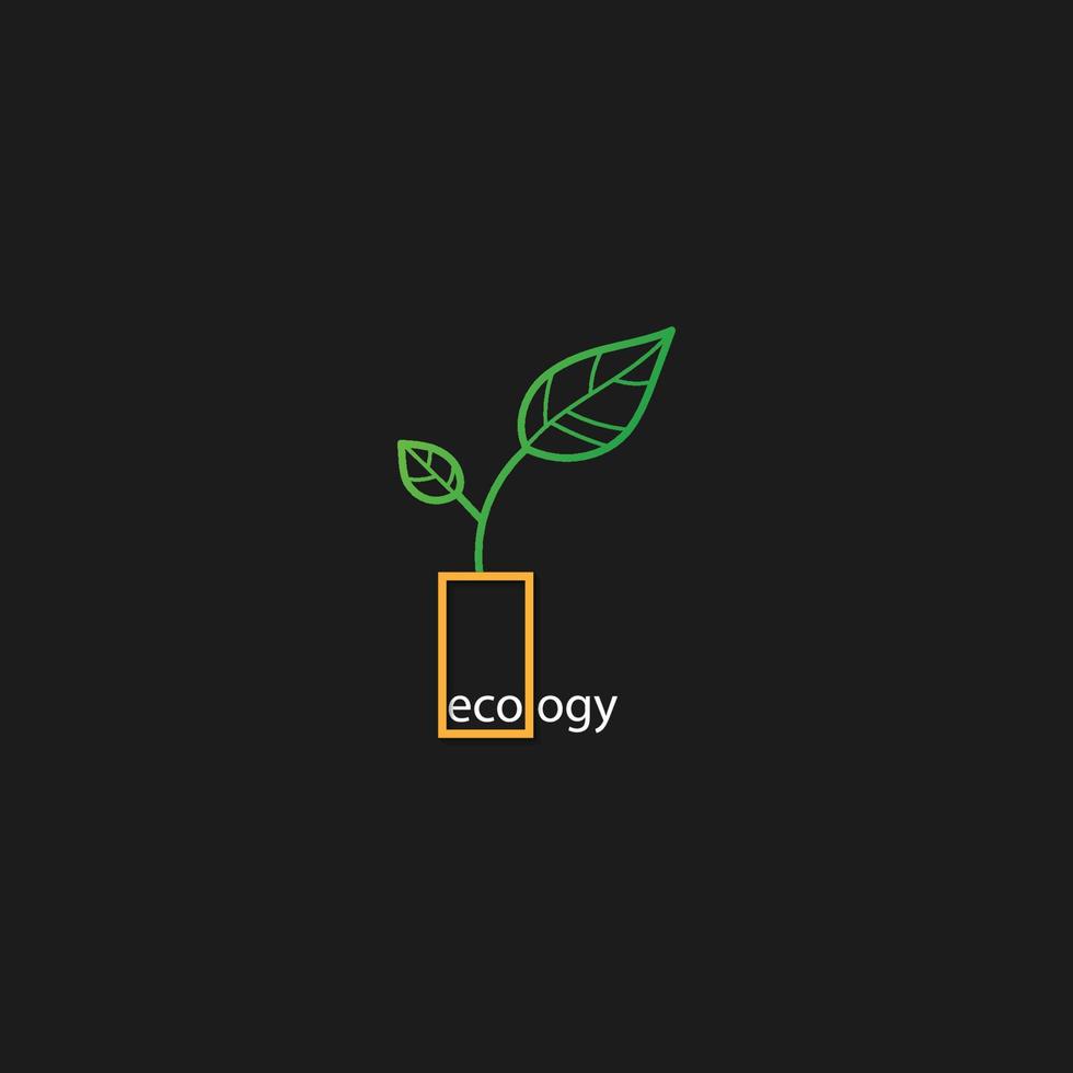 ecologia logo vettore