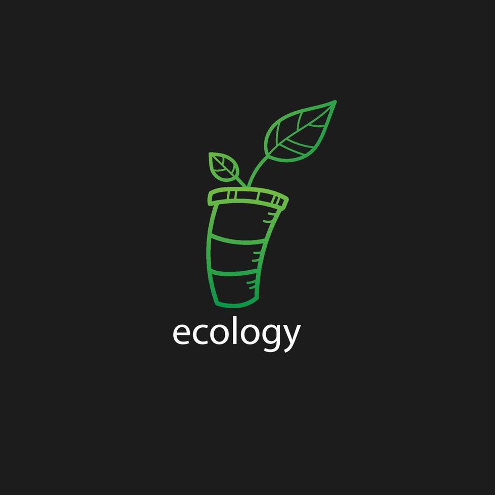 ecologia logo vettore