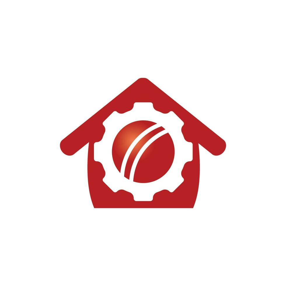 cricket Ingranaggio vettore logo design modello.