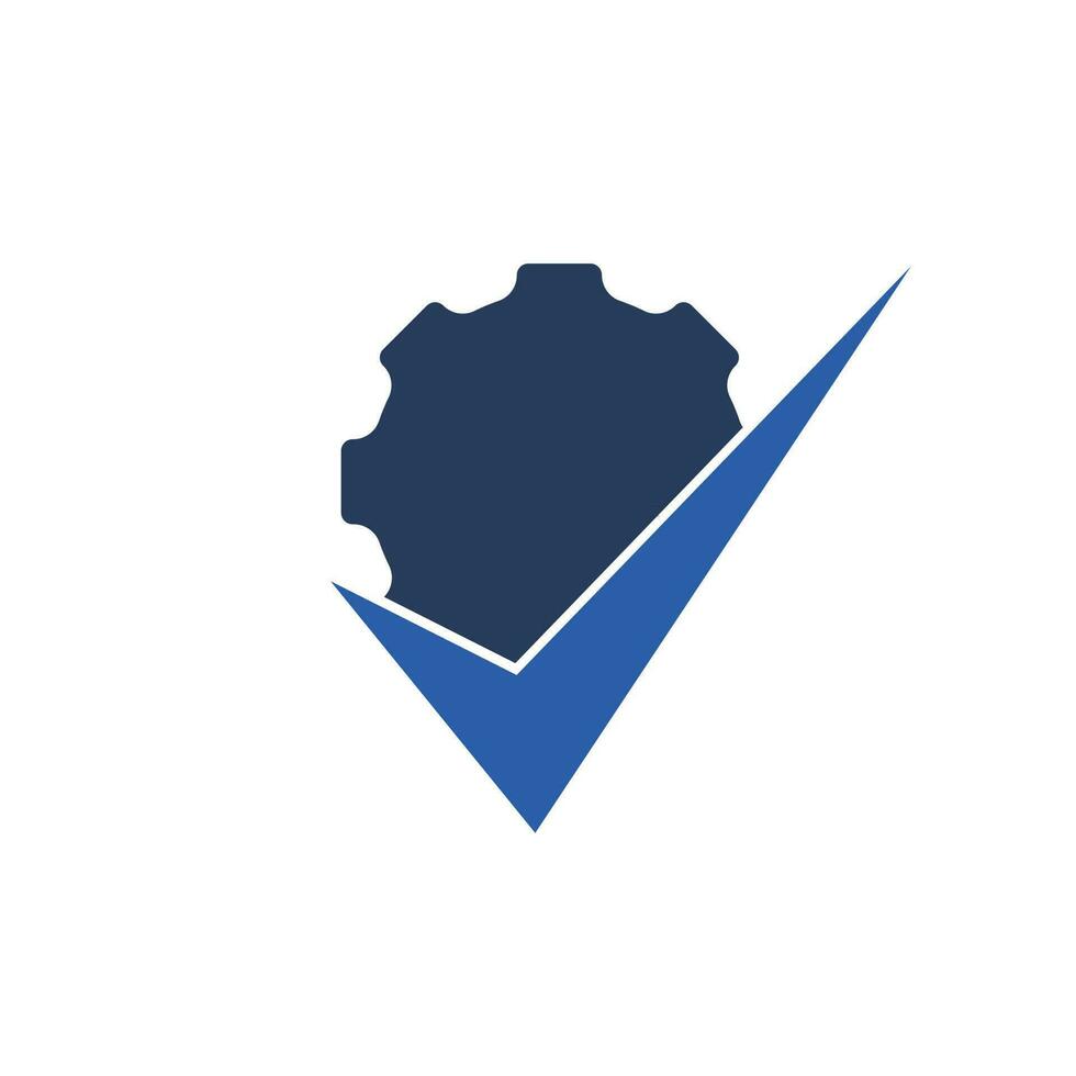 dai un'occhiata Ingranaggio vettore logo design. controllo logo concetto design.