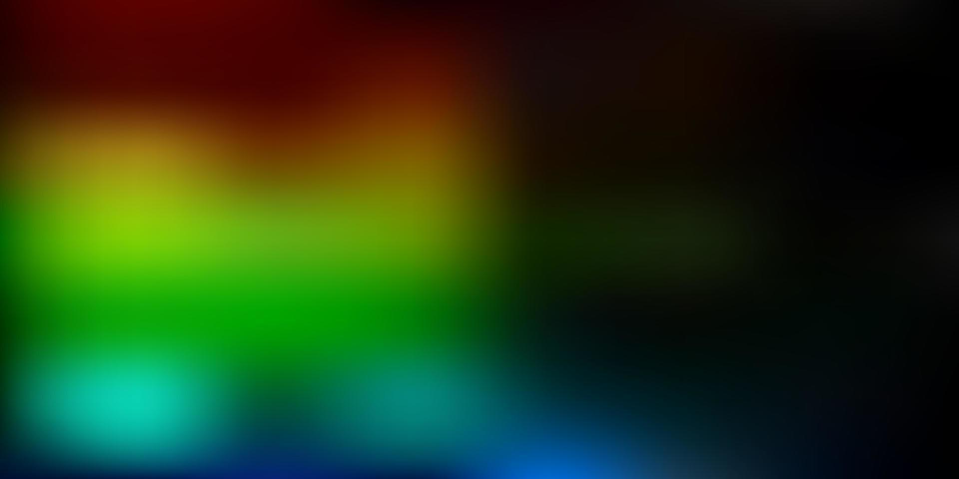 modello di sfocatura vettoriale multicolore scuro.