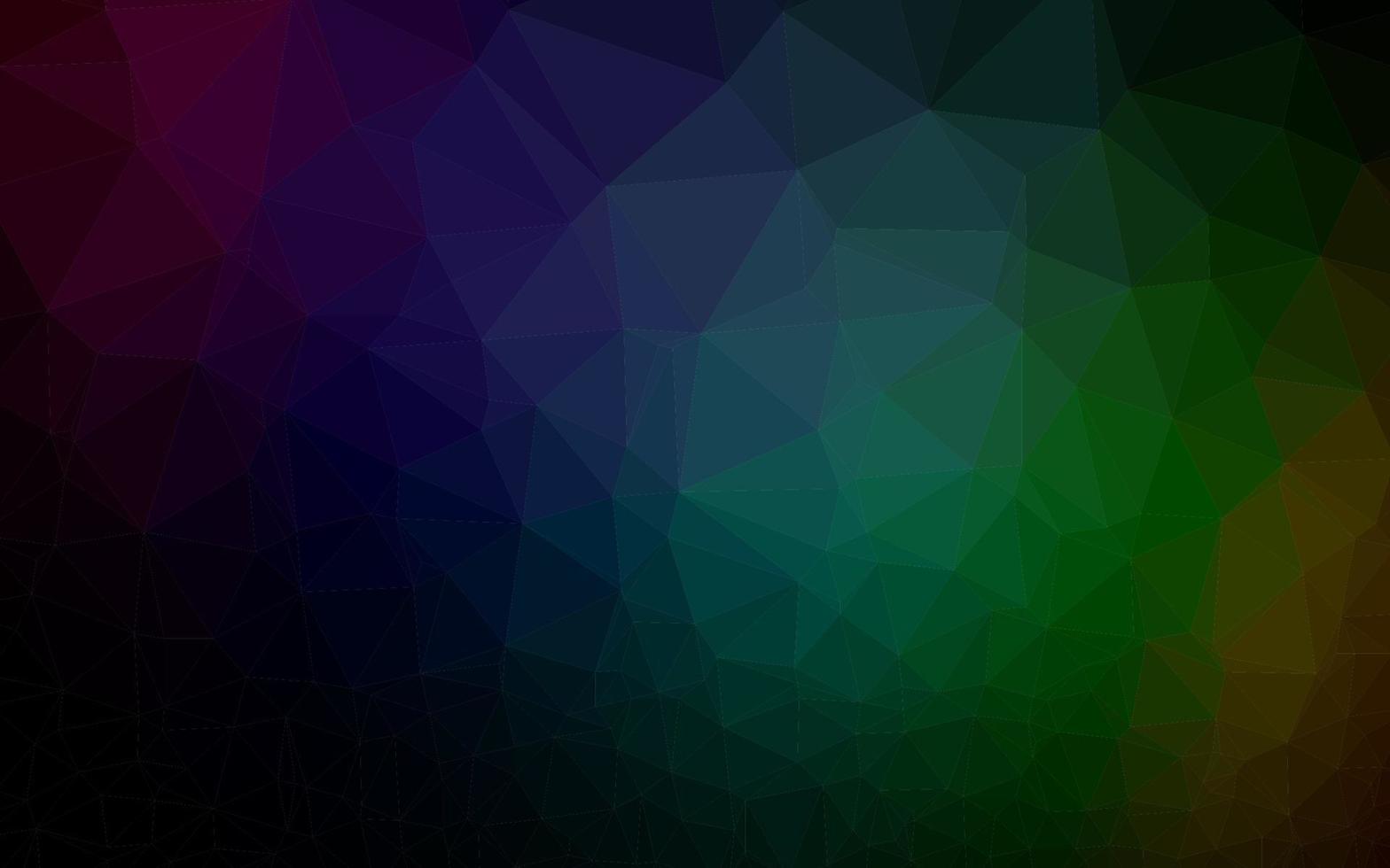 multicolore scuro, struttura di poli basso vettoriale arcobaleno.