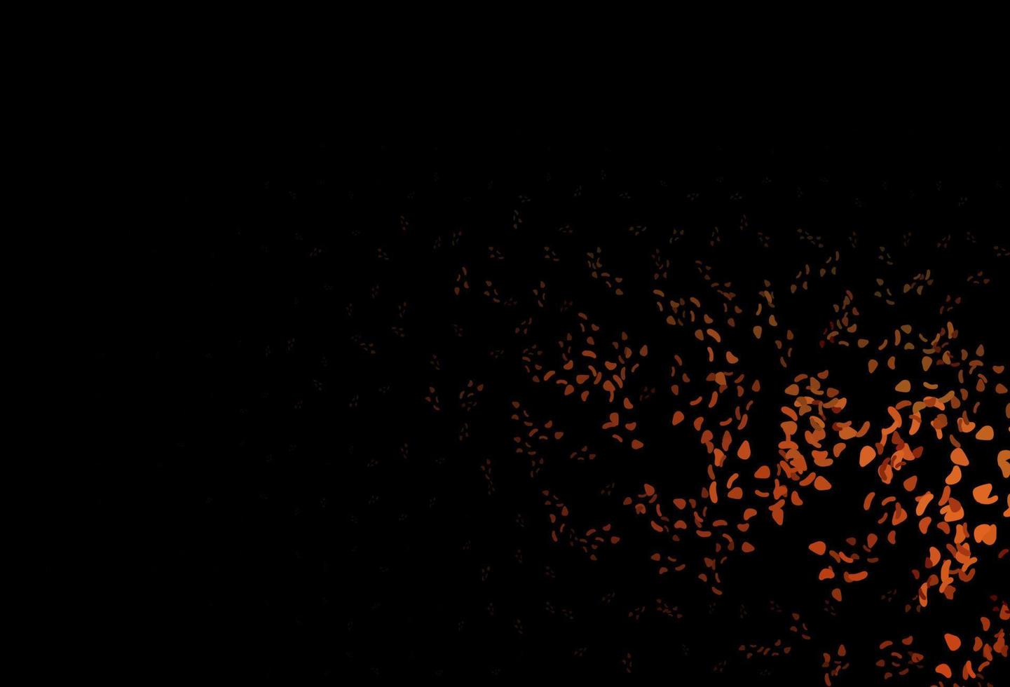 modello vettoriale arancione scuro con forme caotiche.