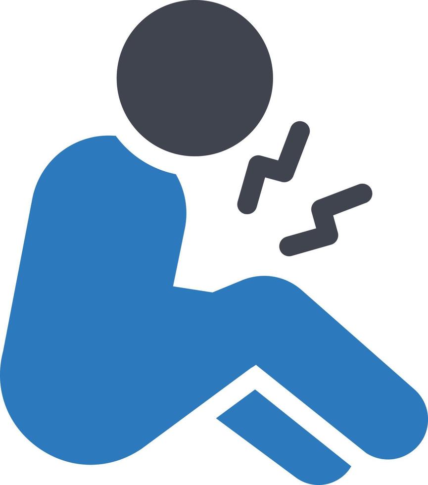 illustrazione vettoriale del ginocchio su uno sfondo. simboli di qualità premium. icone vettoriali per il concetto e la progettazione grafica.