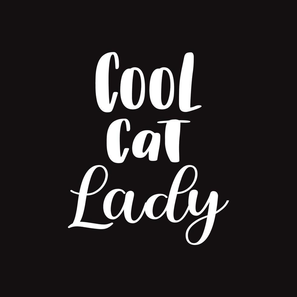 freddo gatto signora design vettore Da donna maglietta freddo gatto signora gatto amante citazione design
