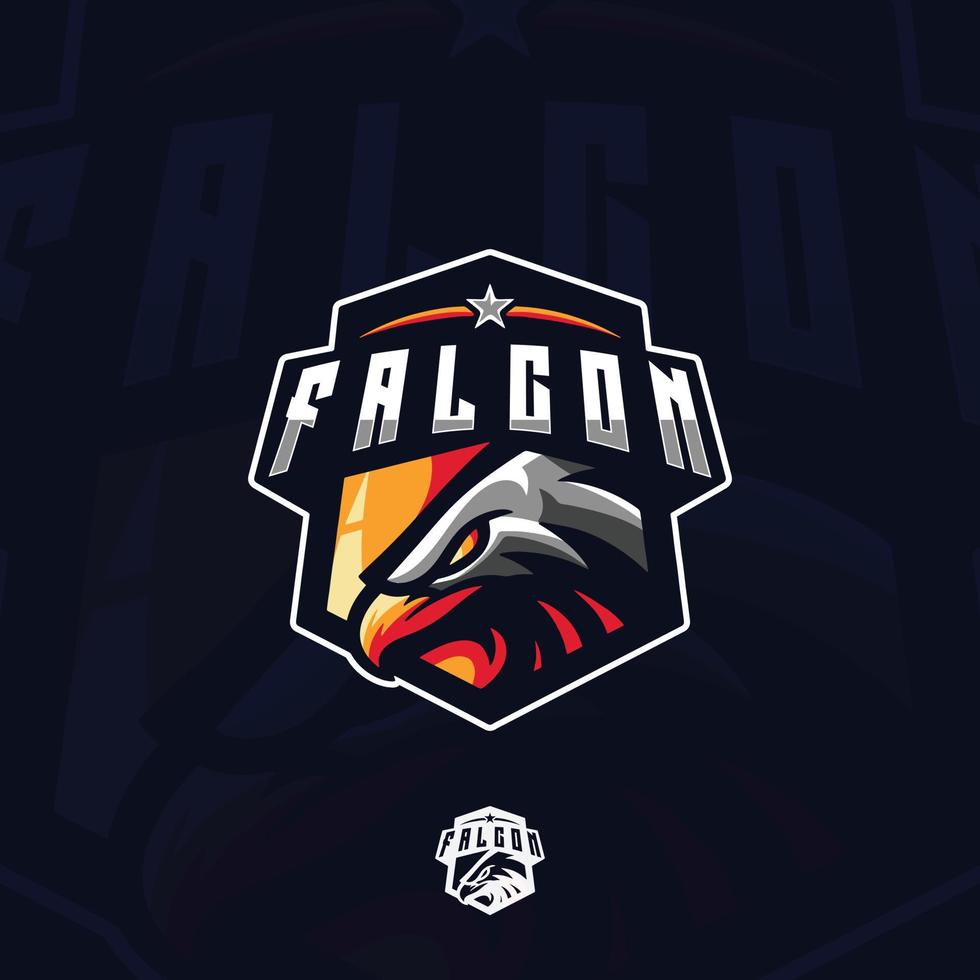 falco logo illustrazione vettore personaggio
