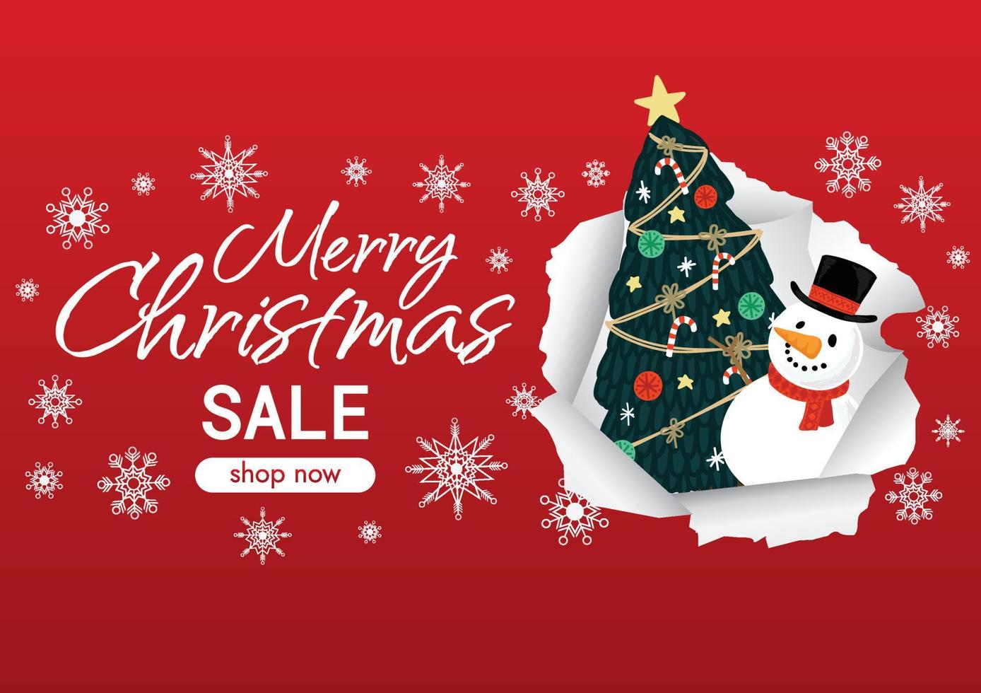 Natale vendita promozione per Natale e nuovo anno vettore