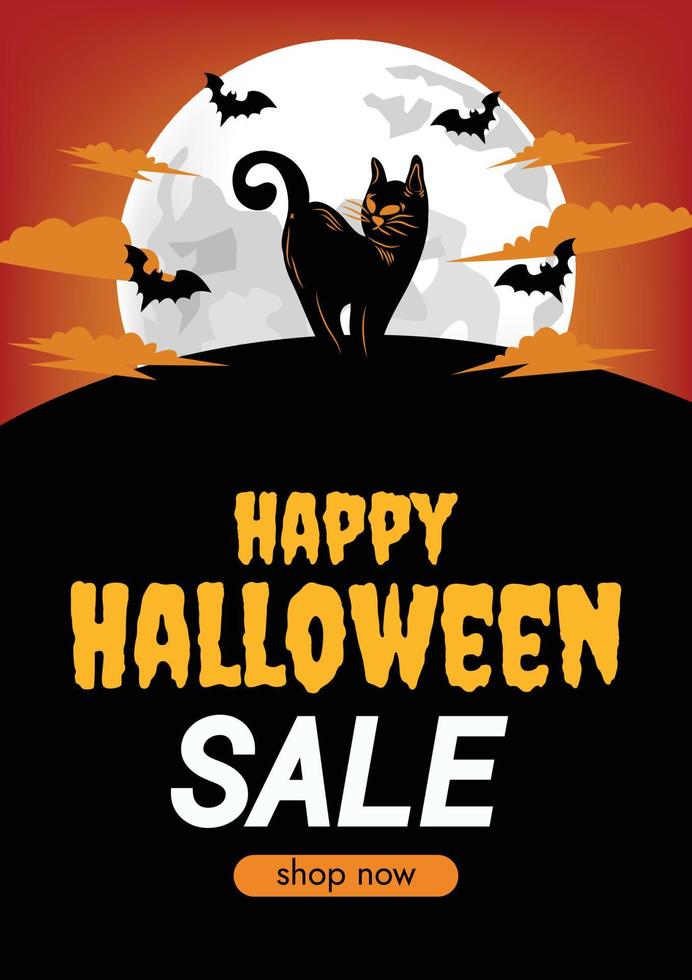 carino Halloween promozione Halloween vendita sfondo vettore