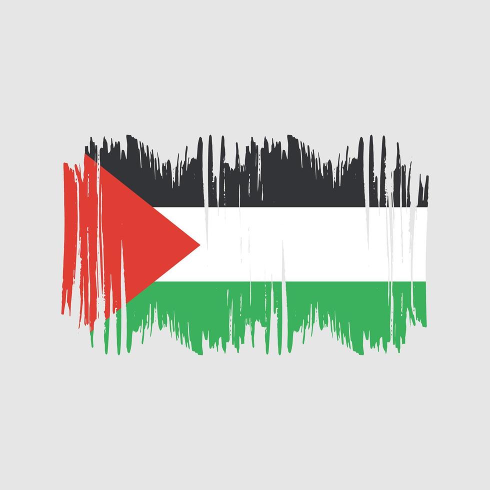 Palestina bandiera vettore spazzola. nazionale bandiera spazzola vettore