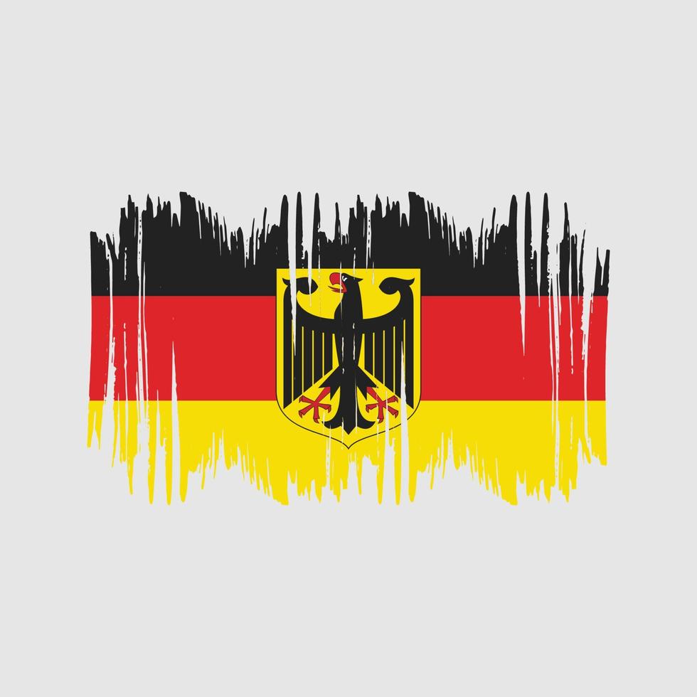 Germania bandiera vettore spazzola. nazionale bandiera spazzola vettore