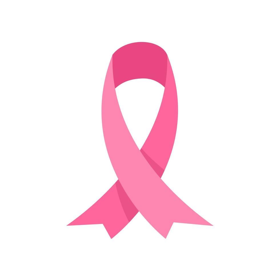 attraversato rosa nastro simbolo di mondo cancro giorno vettore