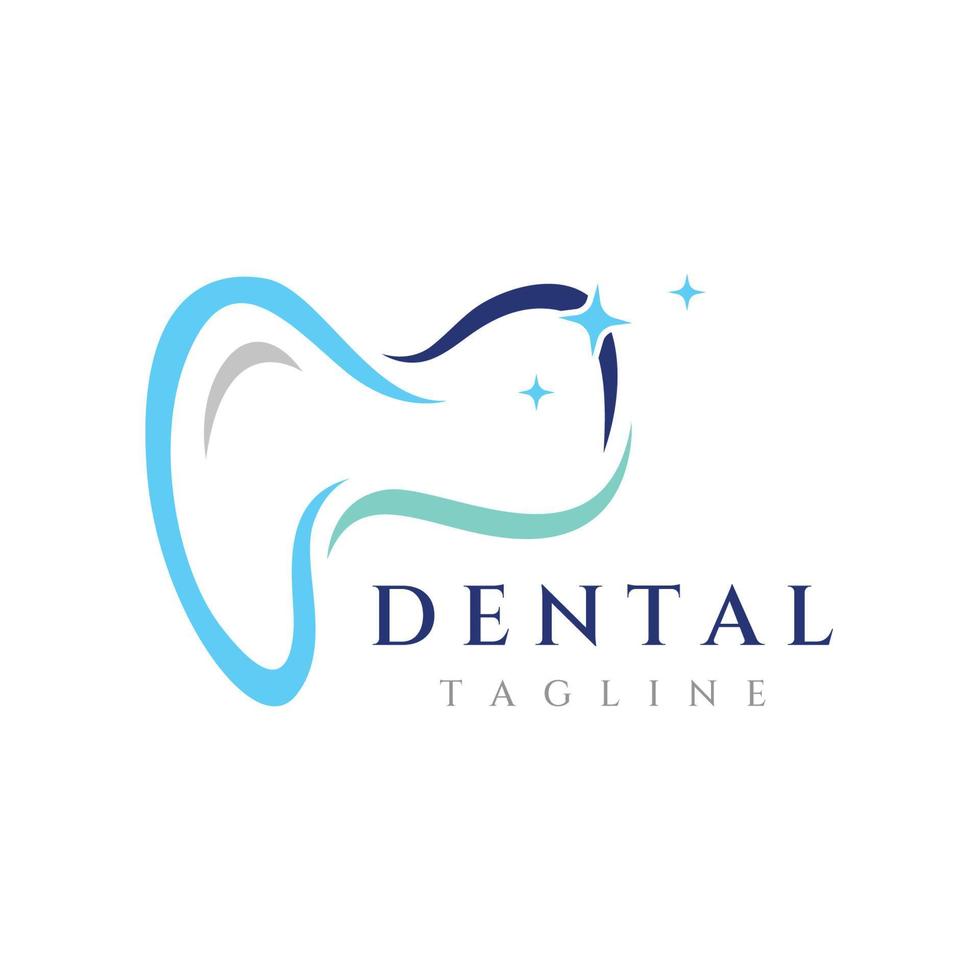 astratto dentale logo modello design. dentale Salute, dentale cura e dentale clinica. logo per Salute, dentista e clinica. vettore