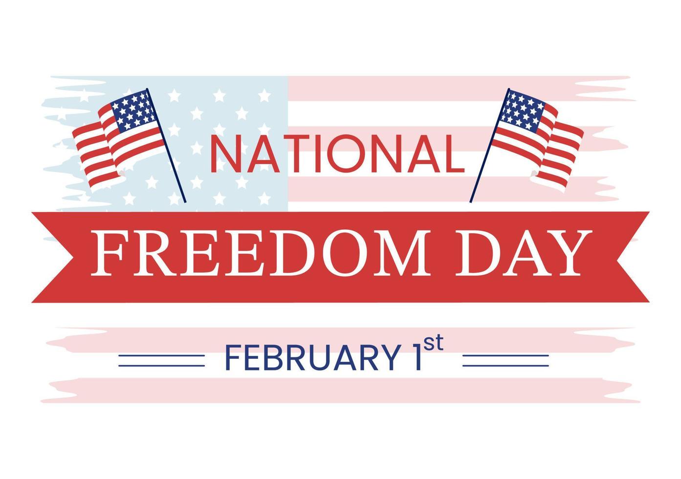 nazionale la libertà giorno modello mano disegnato cartone animato piatto illustrazione con americano bandiera e mani rottura un' ammanettare design vettore
