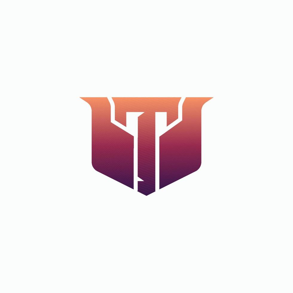 esport logo lettera t con lusso design Perfetto per gamer marca, squadra, eccetera.. e-sport lettera logo design concetto modello vettore