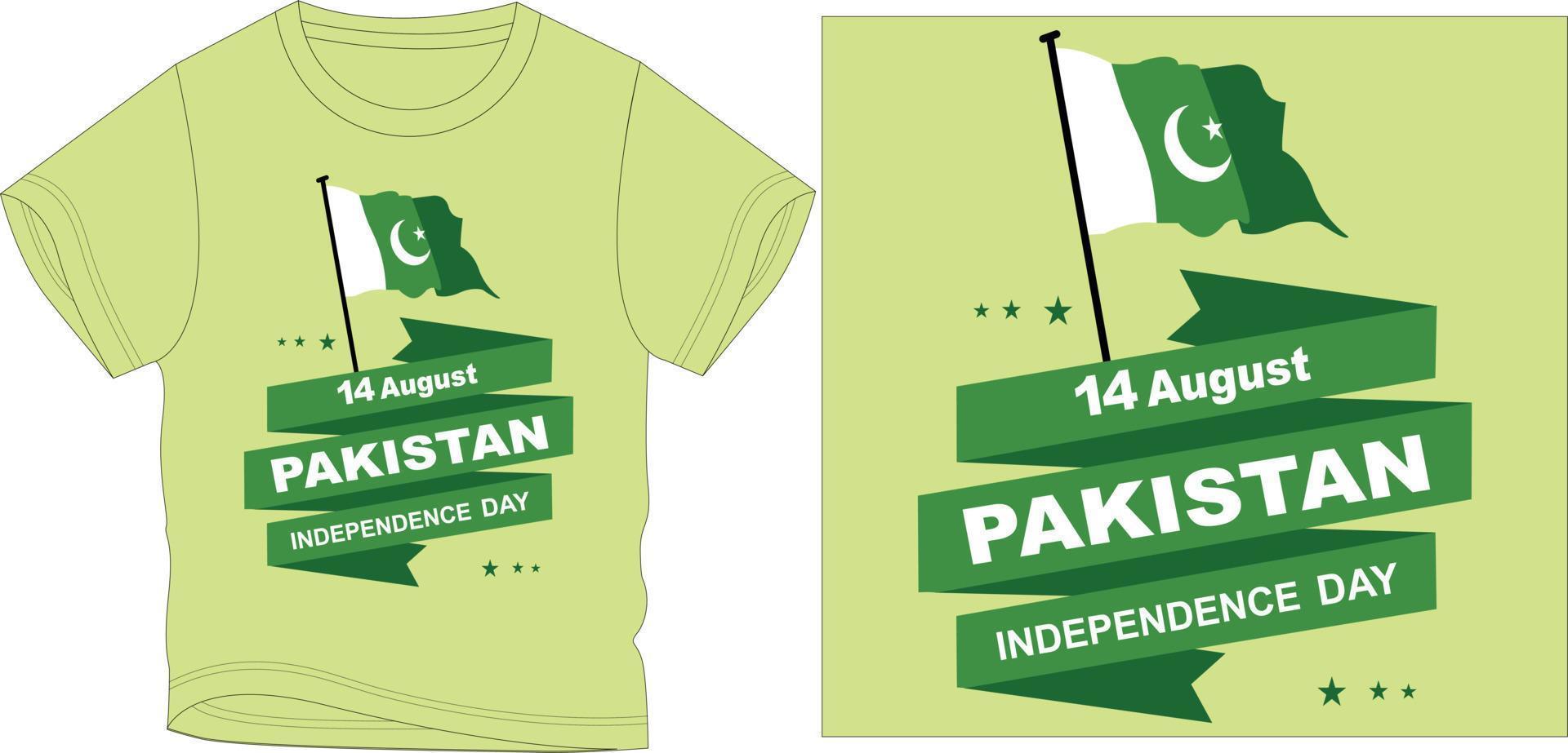 14 agosto Pakistan grafico design vettore illustrazione