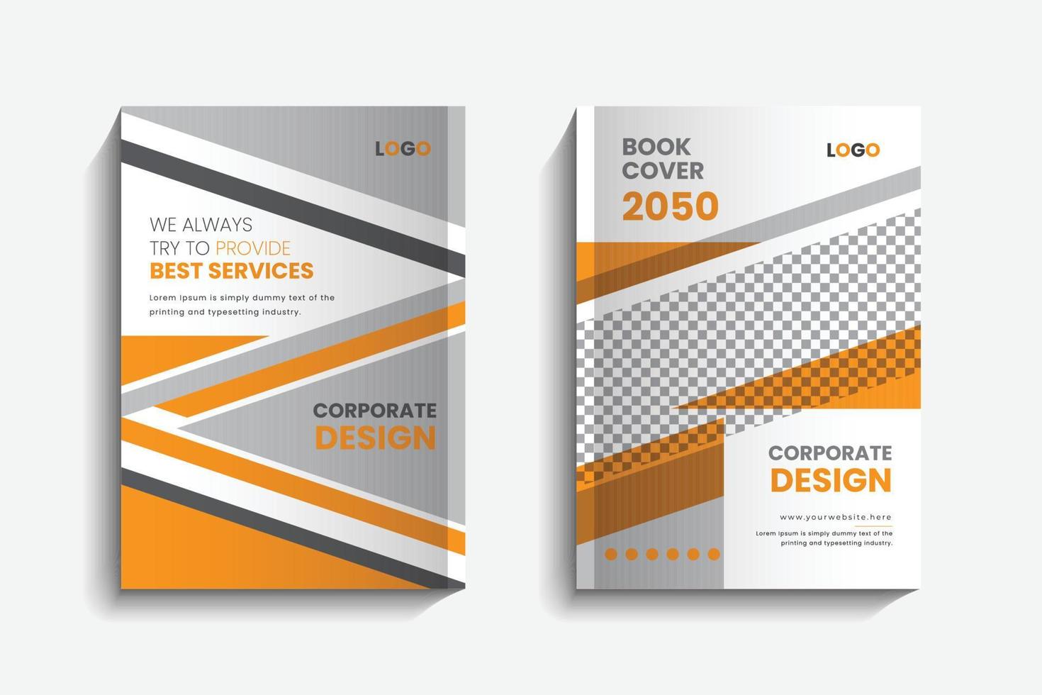 modello di progettazione copertina del libro aziendale vettore