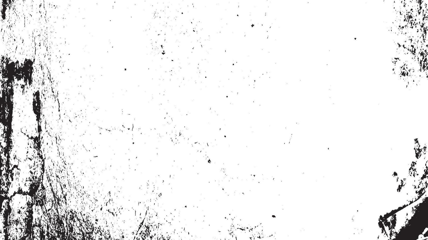 effetto texture grunge. rivestimento invecchiato strutturato ruvido. monocromatico vintage astratto. nero isolato su sfondo bianco. concetto di stile mezzitoni elemento di design grafico per banner, volantini, poster, ecc vettore