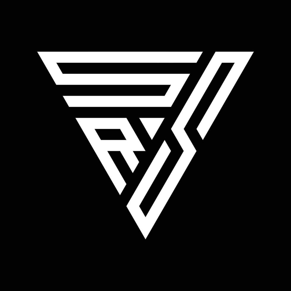creativo triangolo tre forma lettera logo design per il tuo azienda. vettore