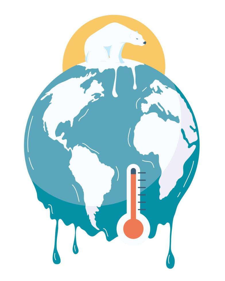 concetto di cambiamento climatico vettore