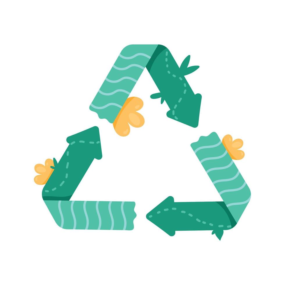 ecologia frecce riciclare simbolo vettore