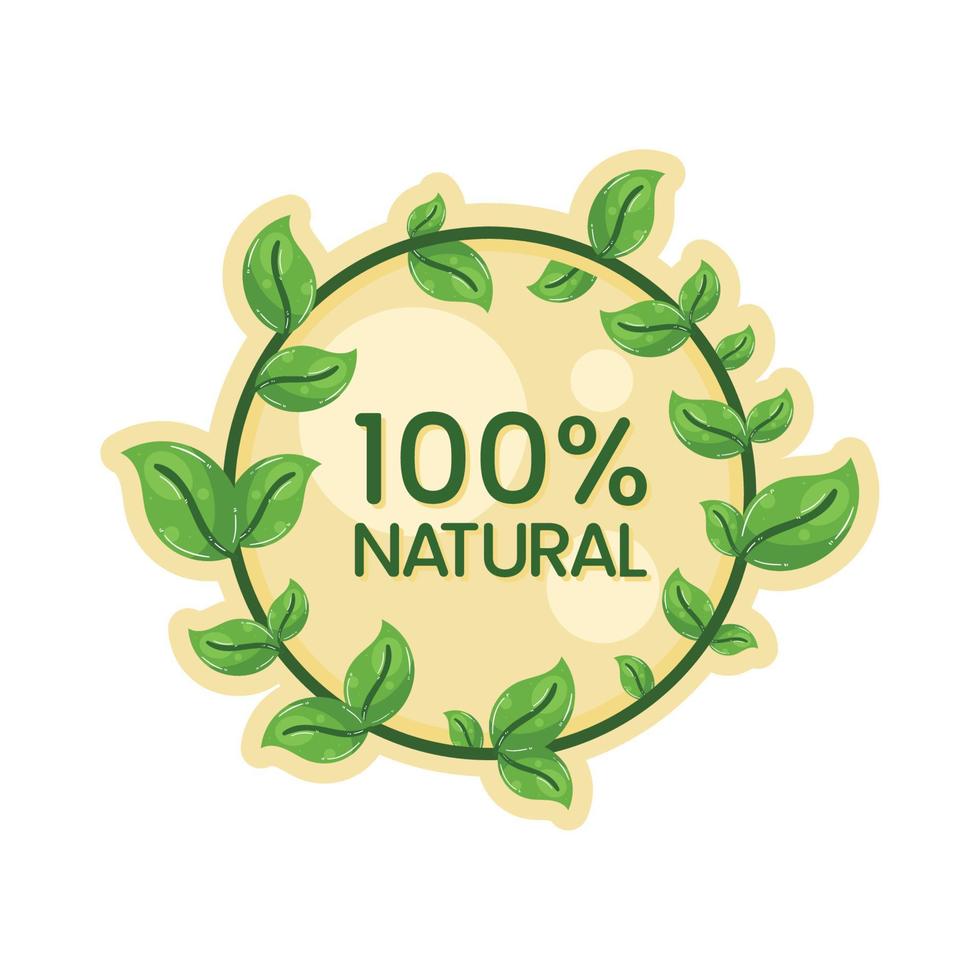 Prodotto naturale al 100%. vettore