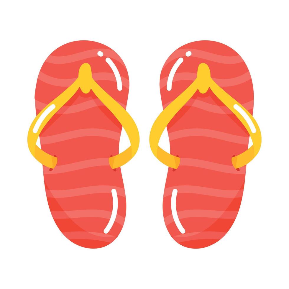 rosso Flip flop Accessori vettore