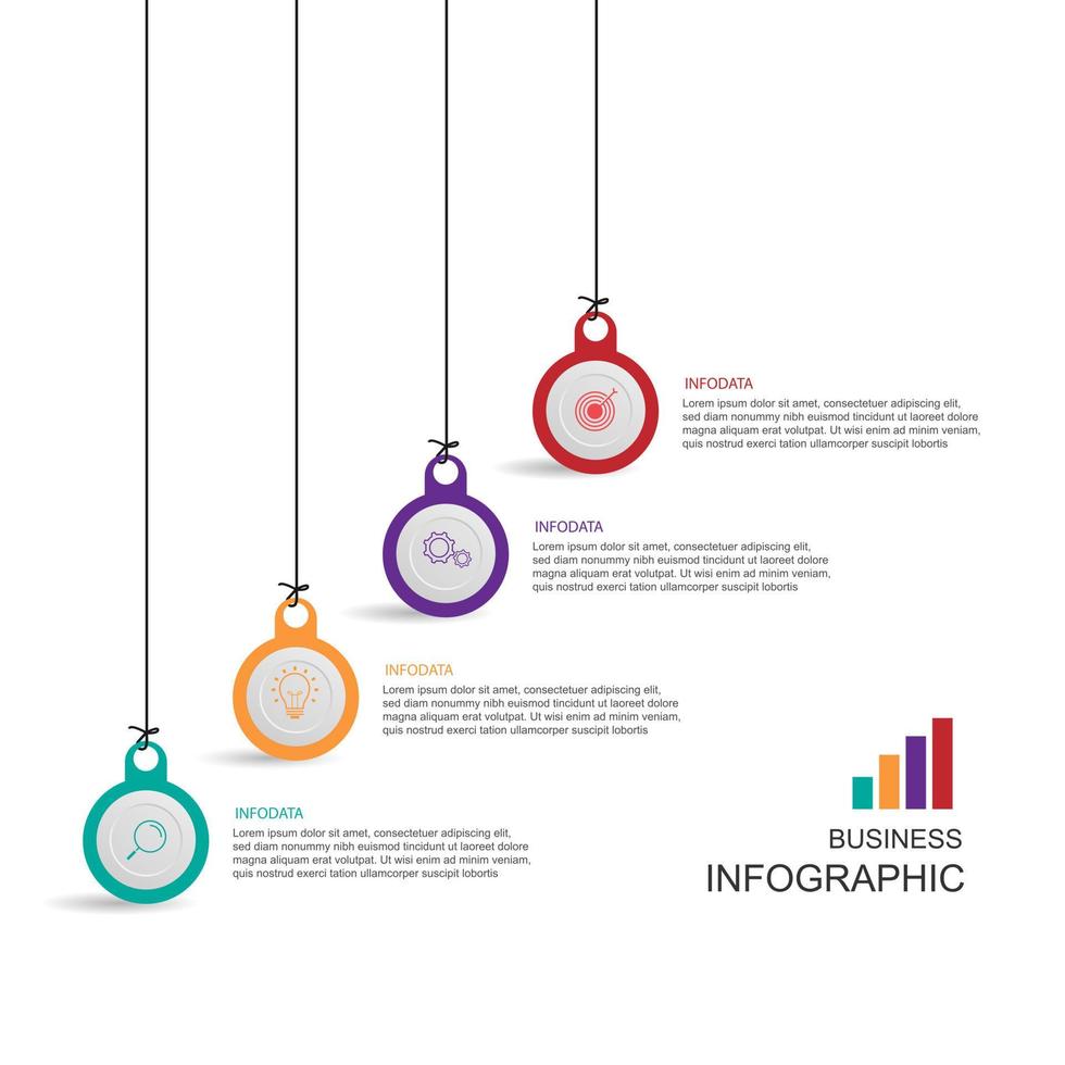 Infografica modello vettore