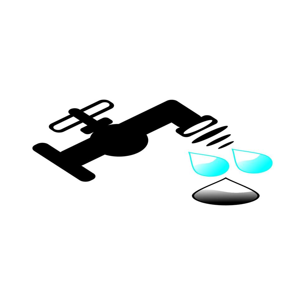acqua rubinetto icona vettore ilustration