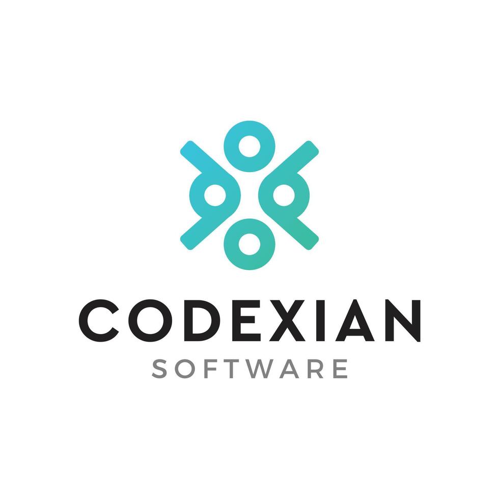 gratuito Software logo proposta per Software azienda vettore