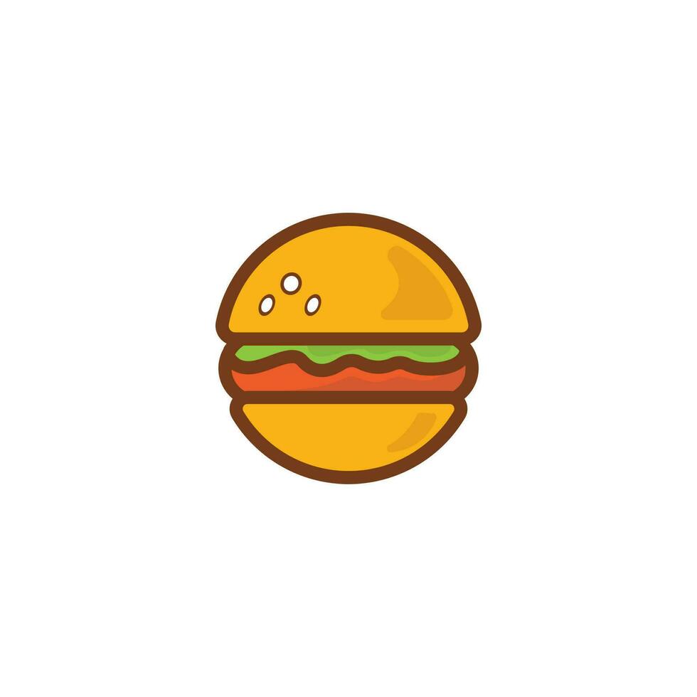 hamburger vettore logo design. hamburger bar logo.