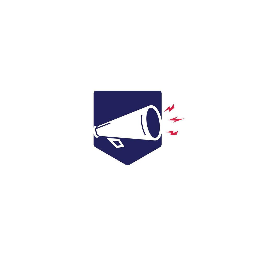 megafono vettore logo design. creativo simbolo concetto per marketing agenzia.