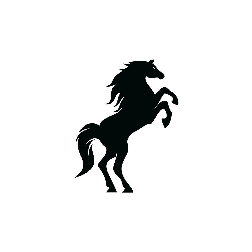 cavallo vettore logo design. cavallo da corsa logo design.