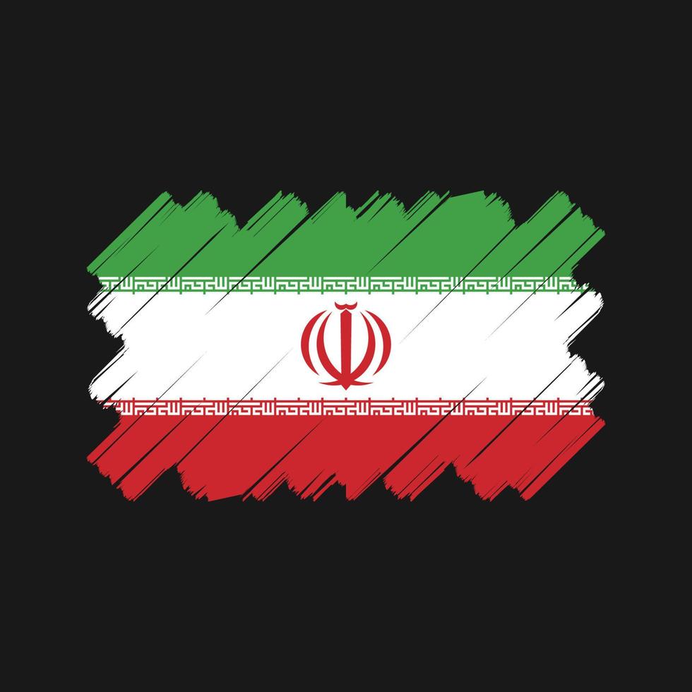 disegno vettoriale bandiera iraniana. bandiera nazionale